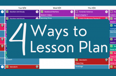 4 Ways to Lesson Plan in your Homeschool